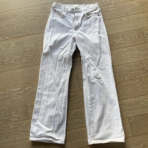 Denim Forum The Farrah Hi Rise wide Jean, White, Size 26 - Picture 1 of 3